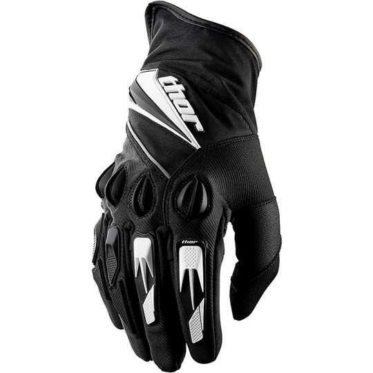 Gloves Moto Cross Enduro Thor Insulator Blacks 2015 With Guards