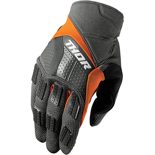 Gloves Moto Cross Enduro thor Rebound Orange Characoal