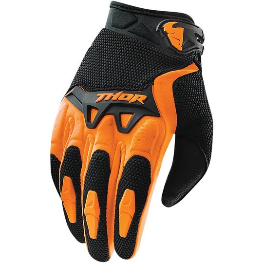 Gloves Moto Cross Enduro Thor Spectrum Child 2016 Black Orange