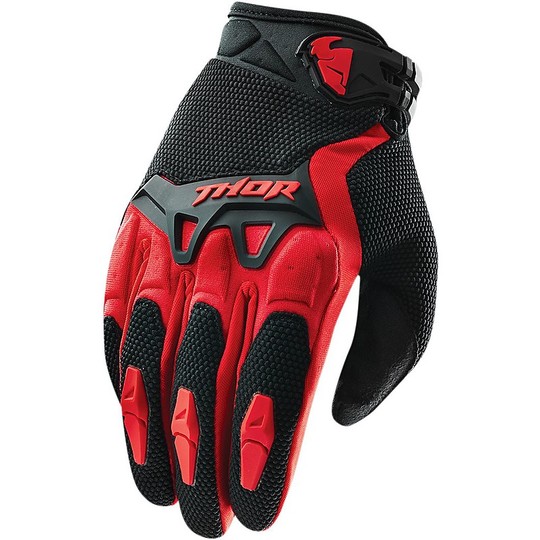 Gloves Moto Cross Enduro Thor Spectrum Child 2016 Black Red