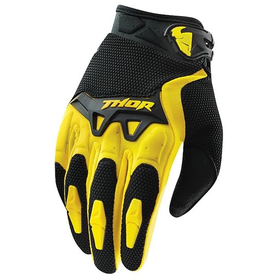 Gloves  Moto Cross Enduro Thor Spectrum Gloves 2015 Yellow Suzuki