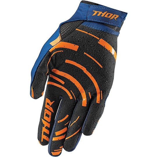 Gloves Moto Cross Enduro Thor Void Plus Child Circolus Orange