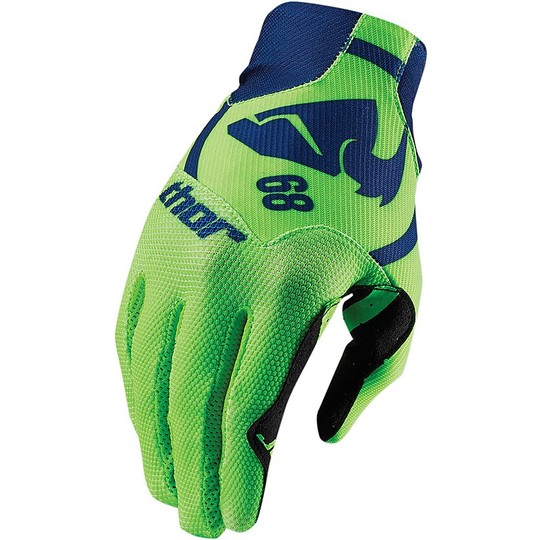 Gloves Moto Cross Enduro Thor Void Plus Gloves Gasket Navy Green