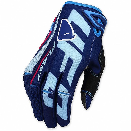 Gloves Moto Cross Enduro UFO Model Blaze Blue
