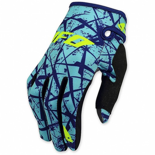 Gloves Moto Cross Enduro UFO Model Element Turquoise