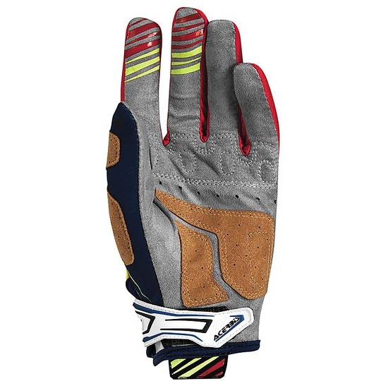 Gloves Moto Cross Enduro X2 Gloves Acerbis MX Blue Red