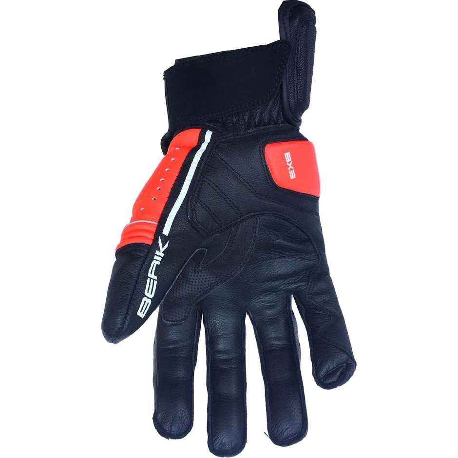 Gloves Moto Leather Berik 2.0 185305 TX-2 Black Red