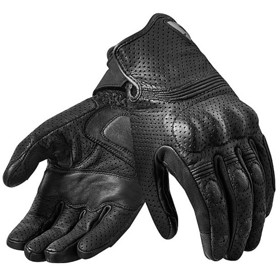 Gloves Motorbike Leather Woman Rev'it AVION Ladies Black