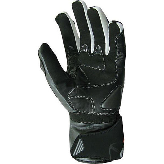Gloves Motorcycle Racing Leather and Fabric Sheild With Protections