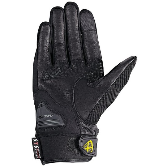 Gloves Summer Roadster Ixon Rs Leather Grip Black Yellow