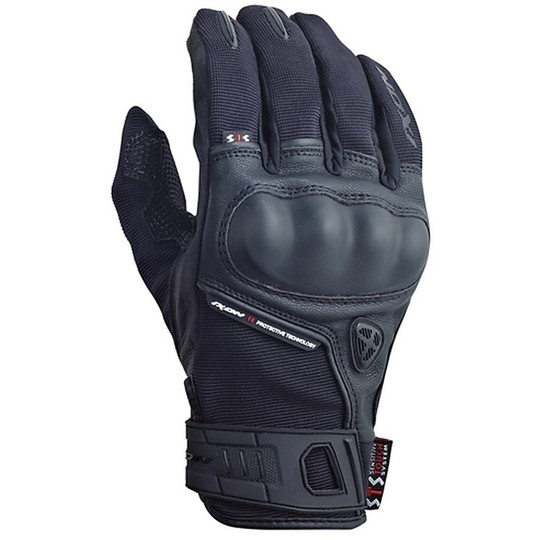 Gloves Summer Roadster Ixon Rs Leather Grip Black