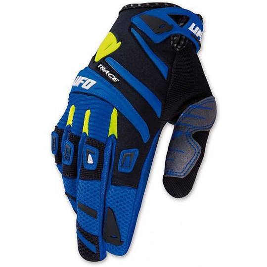 Gloves UFO Enduro Moto Cross Blue Trace Model