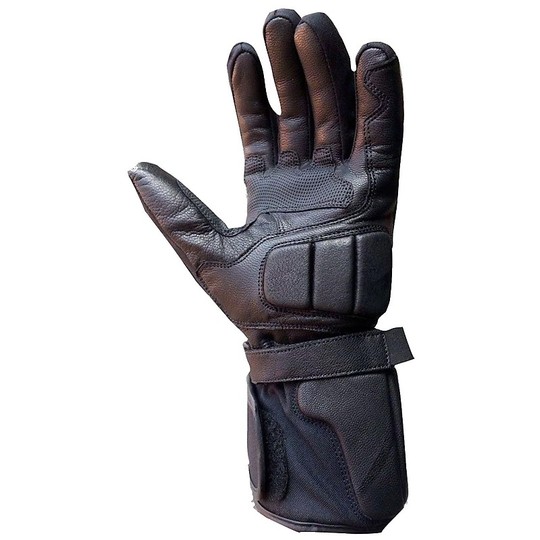 Gloves Winter Leather and fabric Hero 1005 Blacks With Waterproof Protections