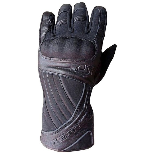 Gloves Winter Leather and Neoprene Hero 110 Blacks With Waterproof Protections