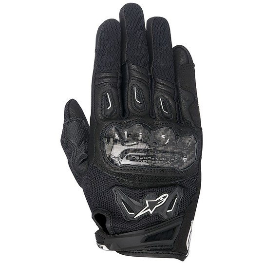 Gloves Woman Openwork fabric Moto Alpinestars SMX-2 Air Carbon Black v2