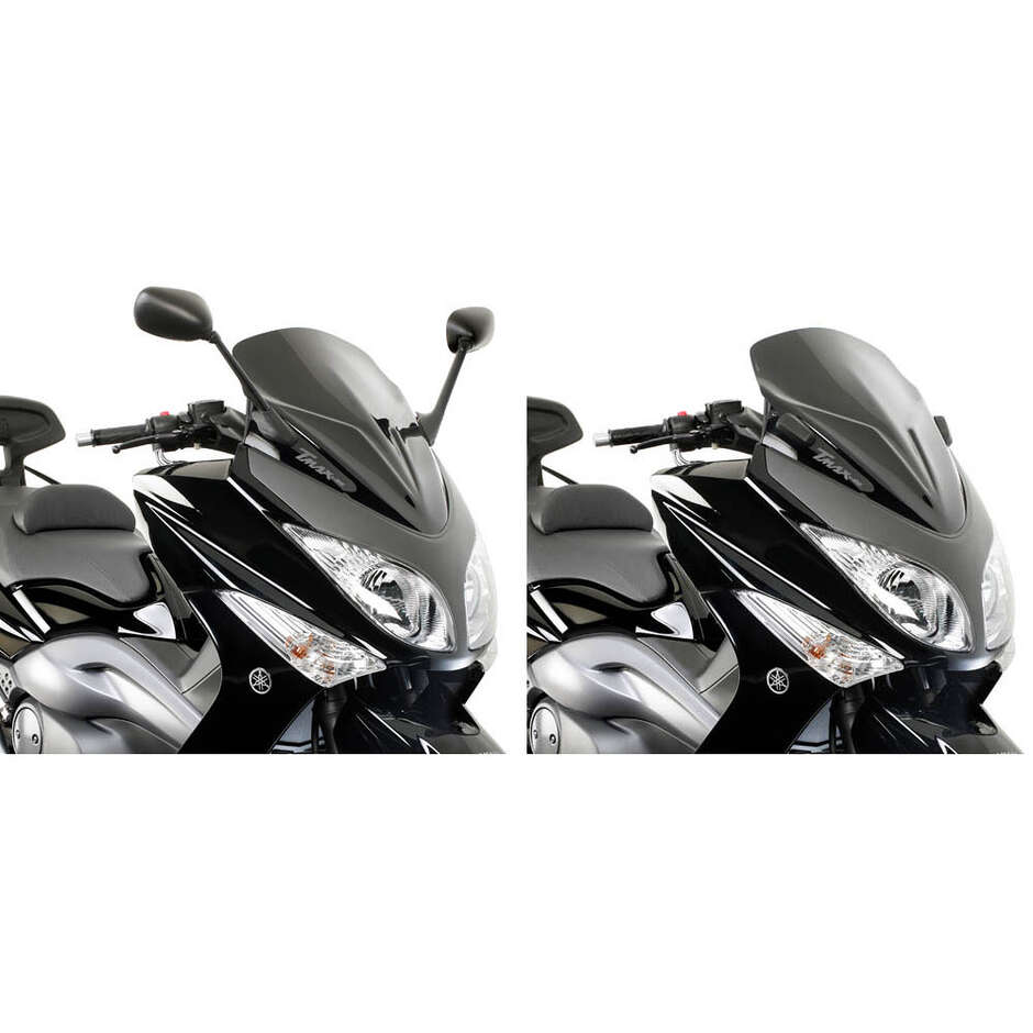 Glänzend schwarze niedrige Sport-Windschutzscheibe Givi D442B für Yamaha T-MAX 500 (08 > 11)