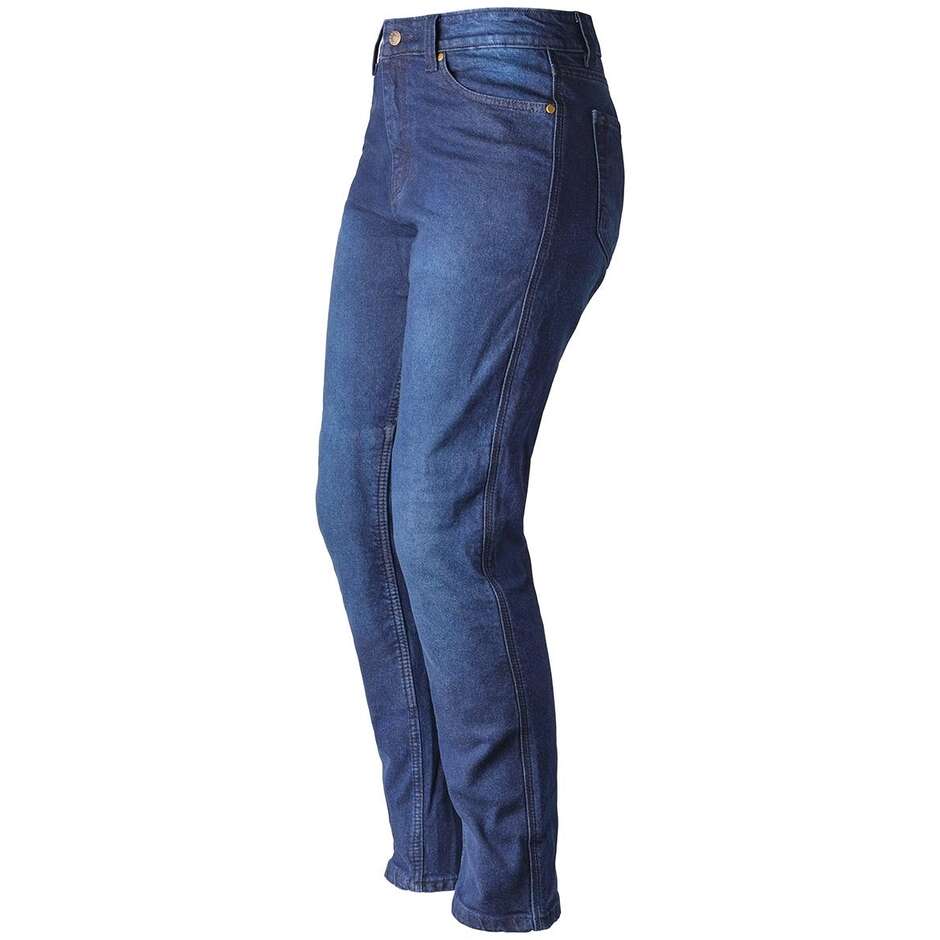 GMS Atlanta Slim Lady Moto Jeans dunkelblau - L30