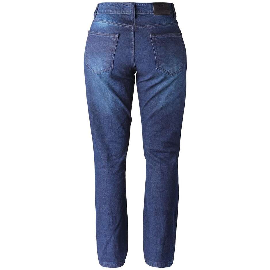 GMS Atlanta Slim Lady Moto Jeans dunkelblau - L34