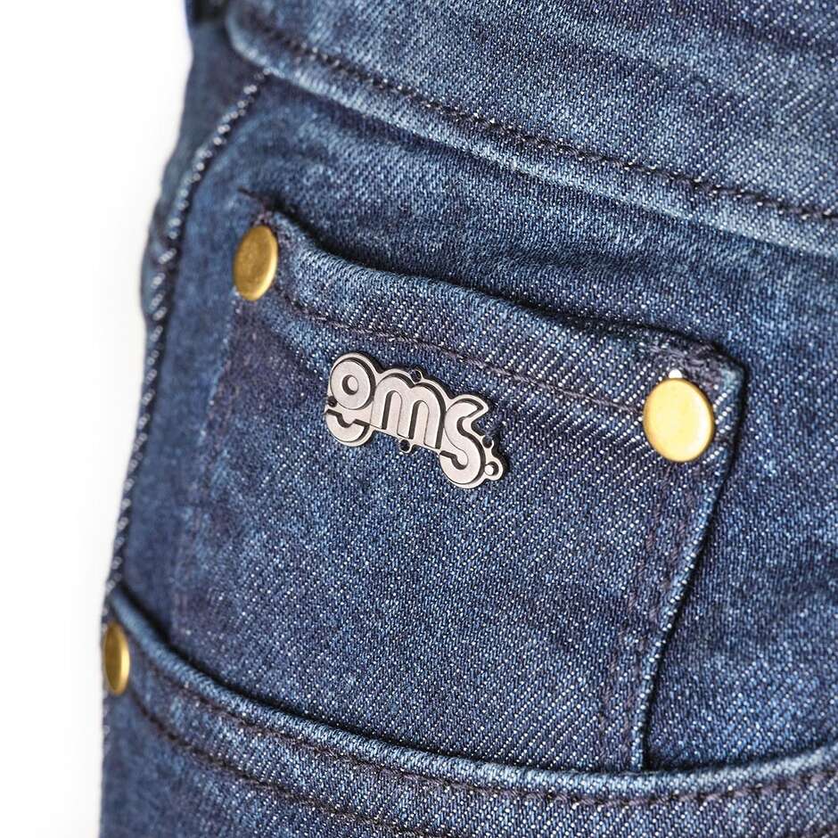 GMS Atlanta Slim Man Moto Jeans dark blue - L34