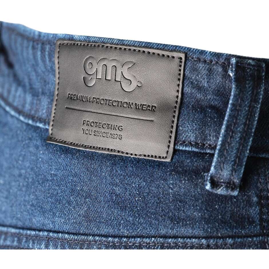 GMS Atlanta Slim Man Moto Jeans dark blue - L34