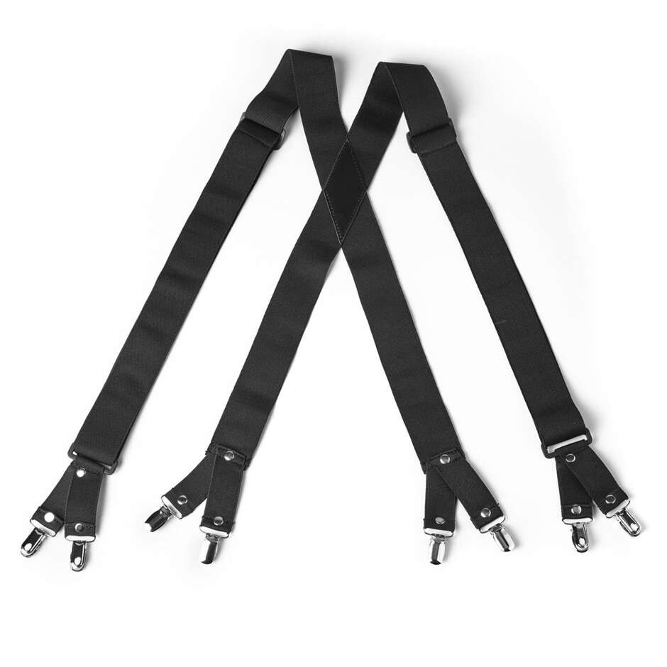 GMS Black 4 Clip Suspenders