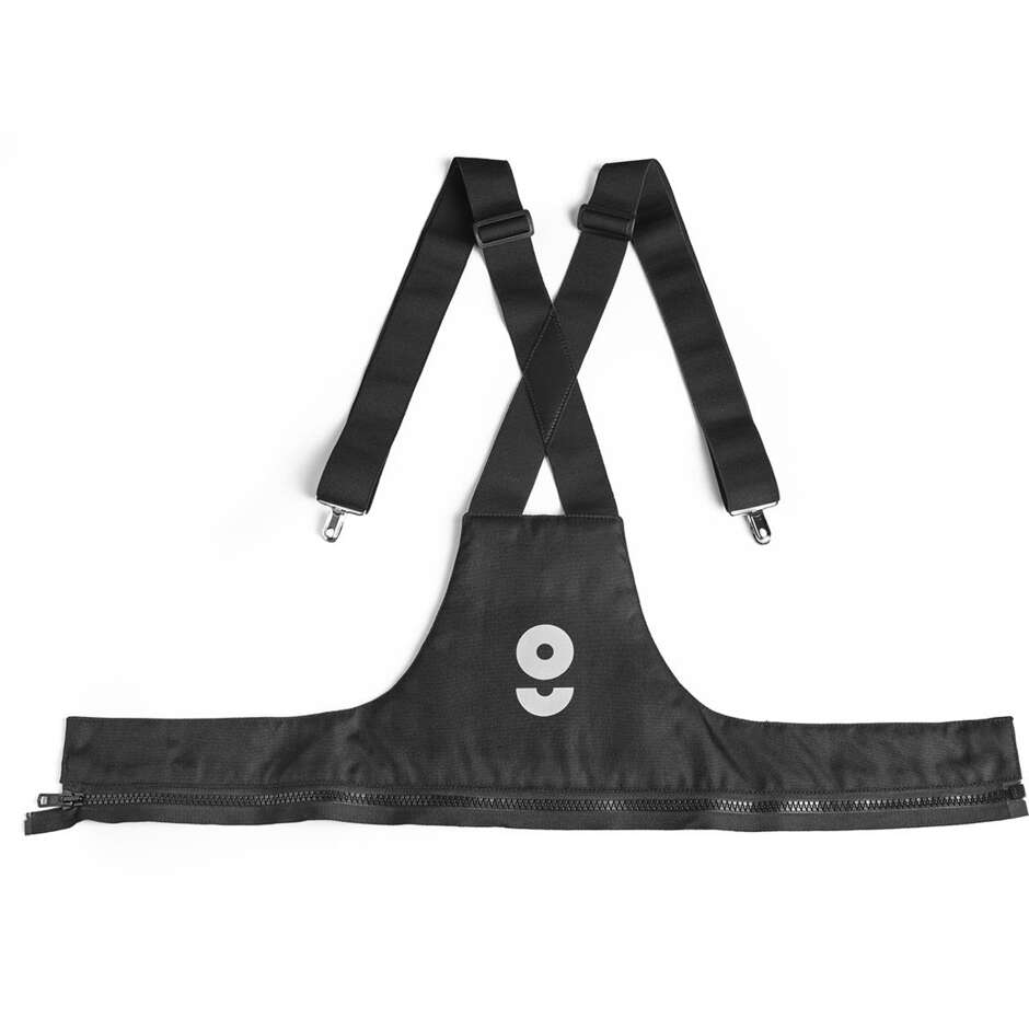 GMS Black Clip and Zipper Suspenders