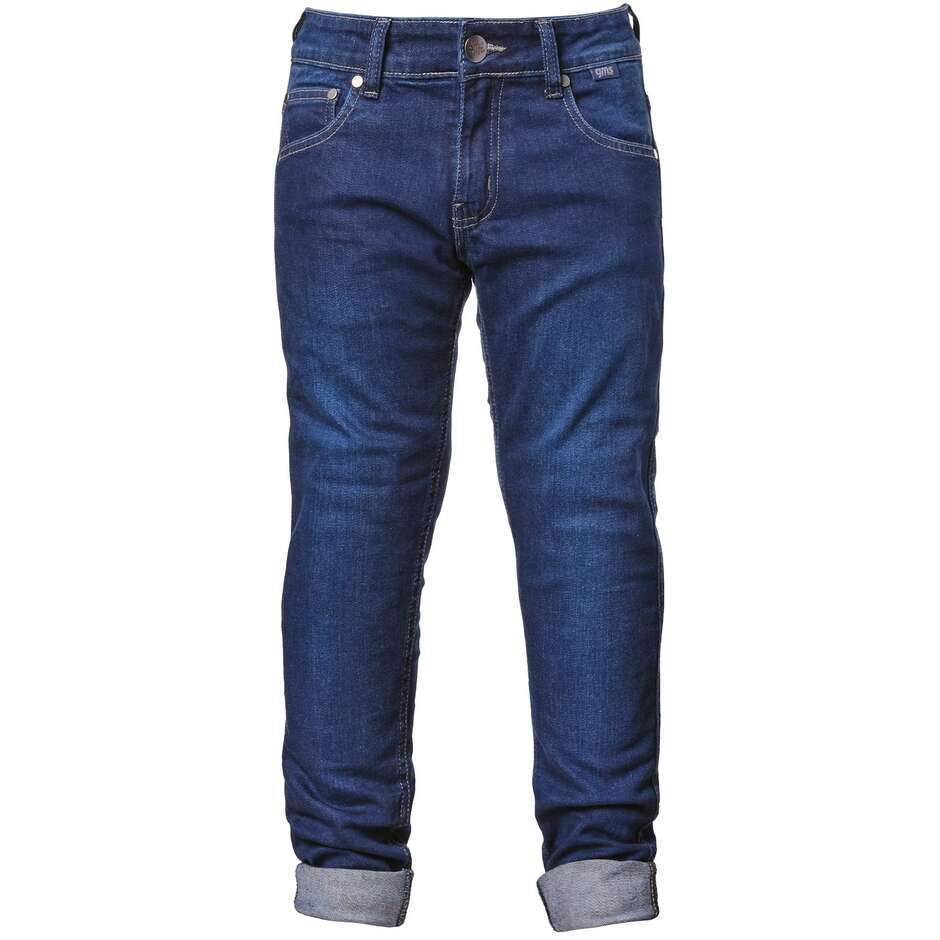 GMS COBRA JUNIOR Child Motorcycle Jeans dark blue