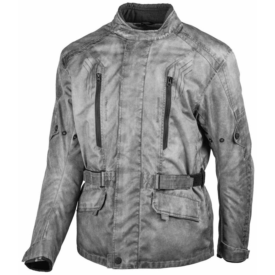 Gms DAYTON Vintage Gray Motorcycle Jacket