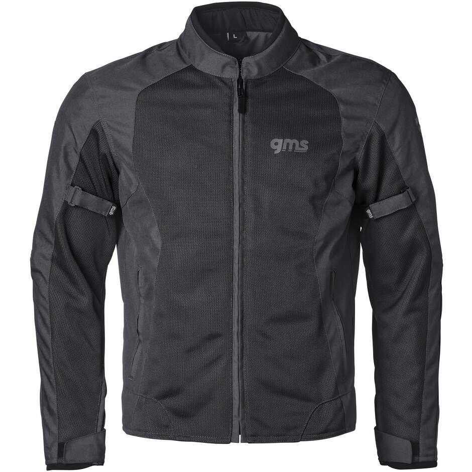 Gms FIFTYSIX.7 Sommer-Motorradjacke Schwarz