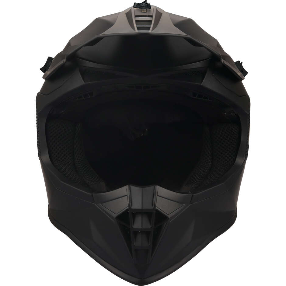 GMS Fortis Motocross Helmet, Matte Black