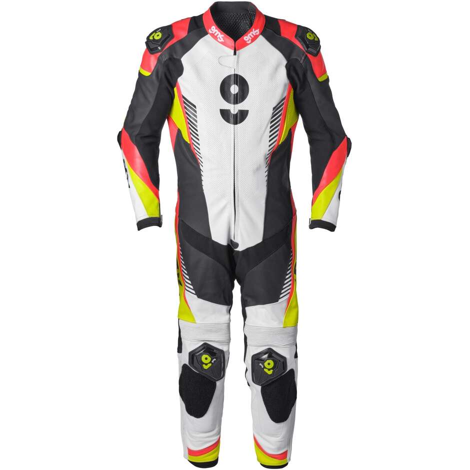 Gms Full Motorcycle Suit Leather Suit GRC-1 1PCS Black Yellow Red