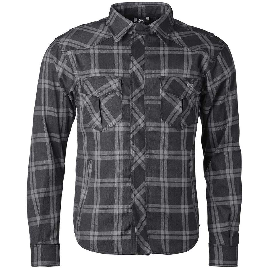 GMS Jaguar Neo Herren-Motorradhemd Schwarz Grau