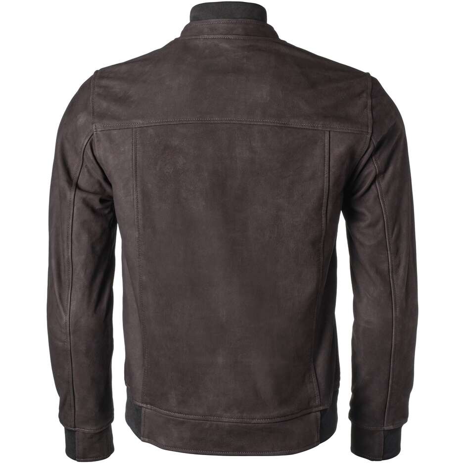 Gms Leder-Motorradjacke, braune Castillo-Lederjacke