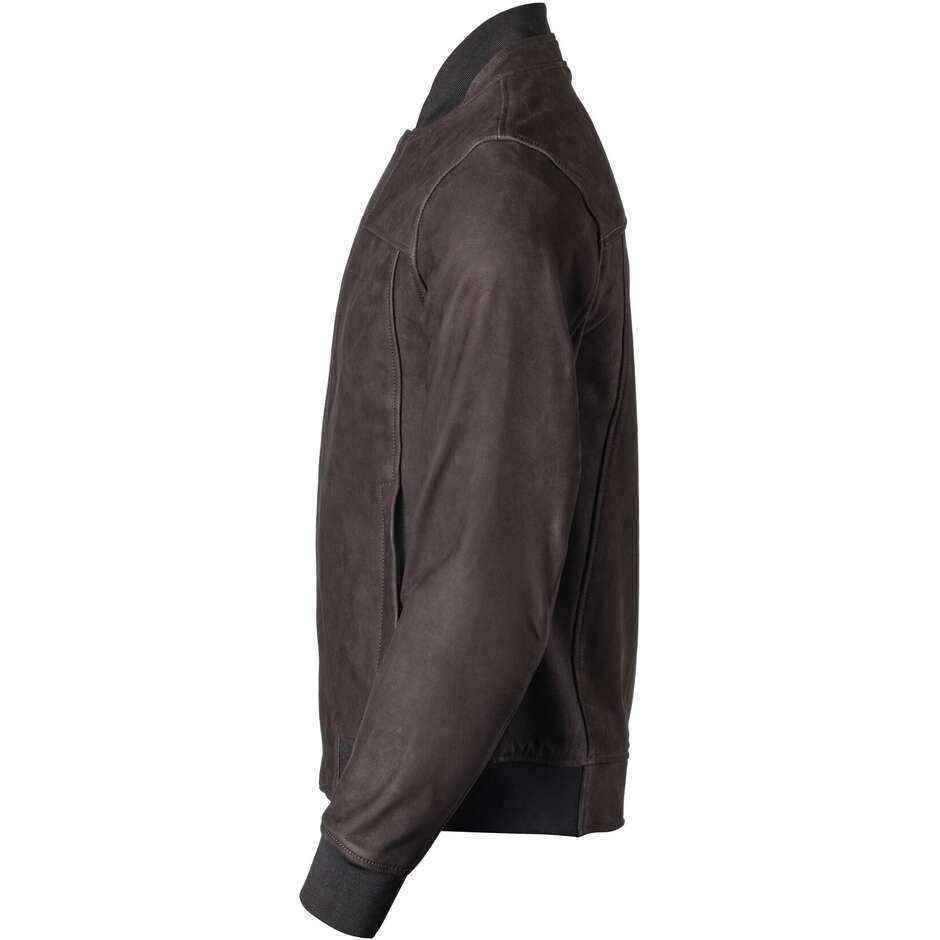 Gms Leder-Motorradjacke, braune Castillo-Lederjacke