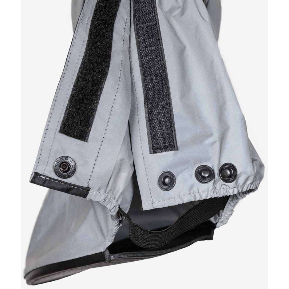 Gms LUX Reflective Gray Motorcycle Rain Boot Cover