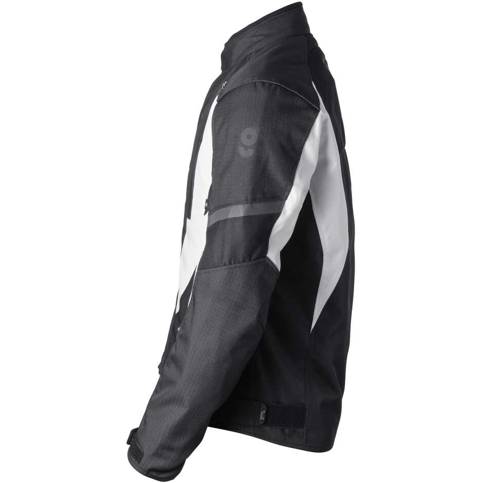Gms Motorcycle Jacket Avon WP Man Jacket Black White