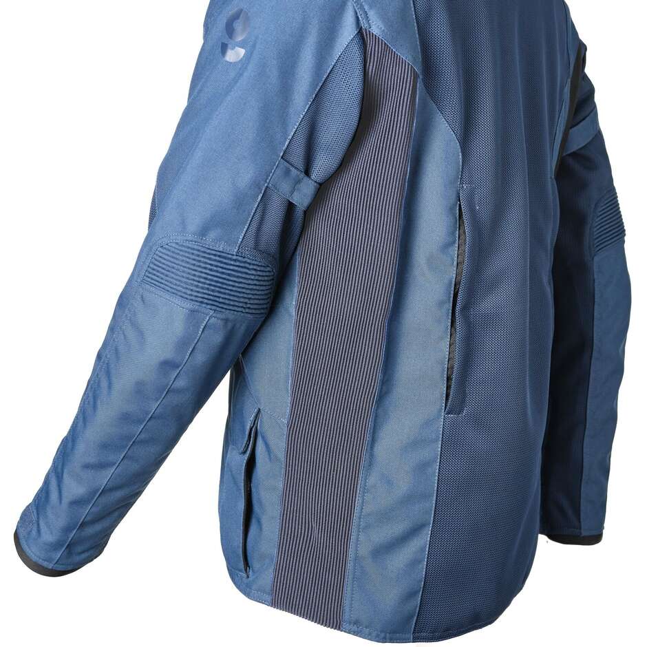 Gms Motorcycle Jacket FiftySix.7 Long Navy Blue Jacket