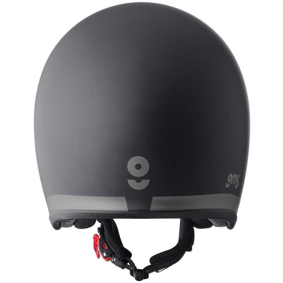 GMS Ride Jet Motorcycle Helmet, Matt Black and Grey