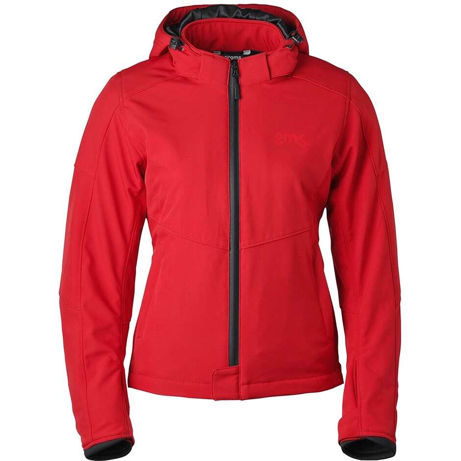 GMS Softshell Falcon Neo WP Lady Red Motorcycle Jacket