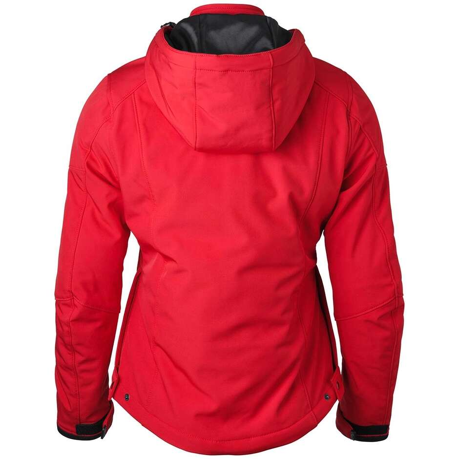 GMS Softshell Falcon Neo WP Lady Red Motorcycle Jacket