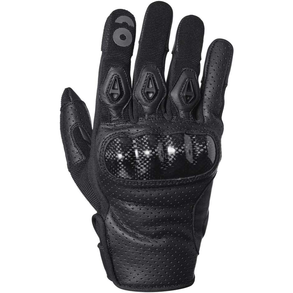 Gms Solis Schwarze Motorradhandschuhe
