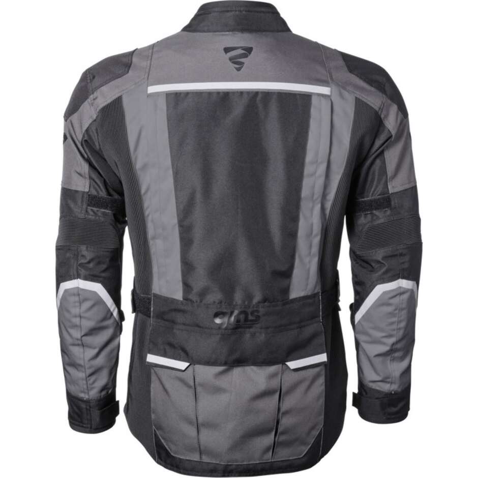 Gms TIGRIS WP Motorradjacke Anthrazit Schwarz