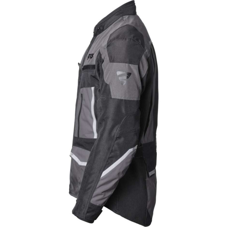 Gms TIGRIS WP Motorradjacke Anthrazit Schwarz