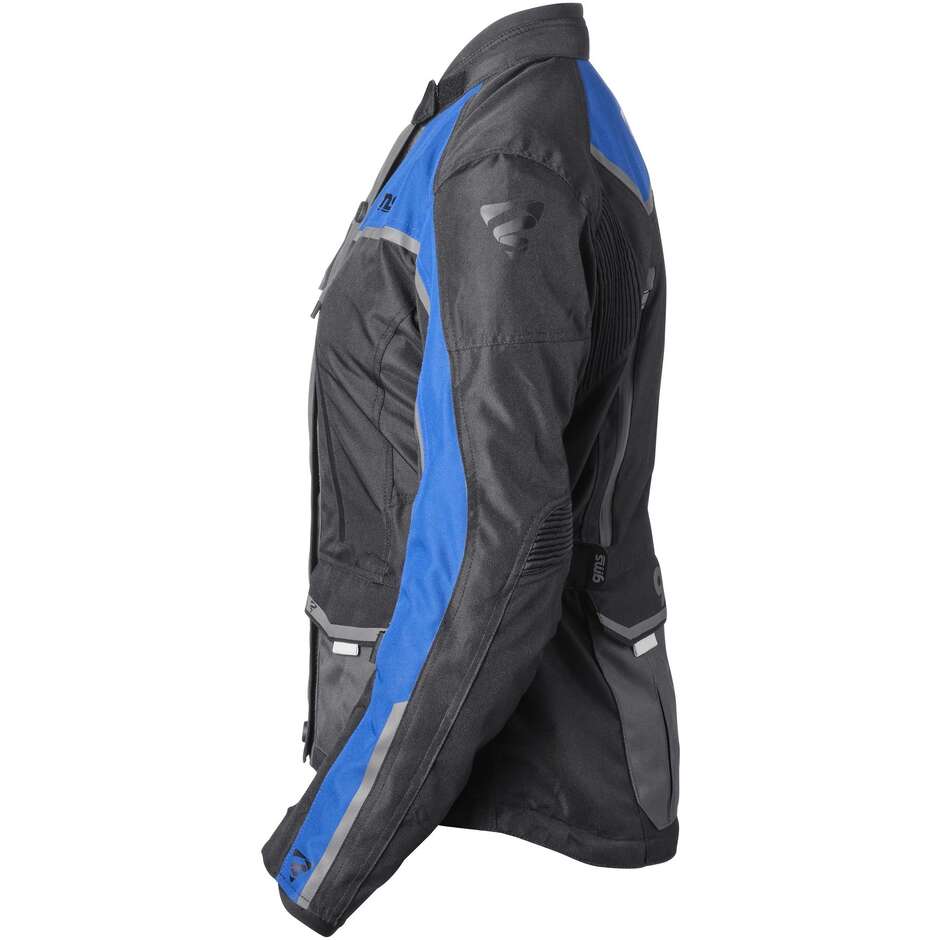 Gms TWISTER NEO WP LADY Damen Motorradjacke Schwarz Blau