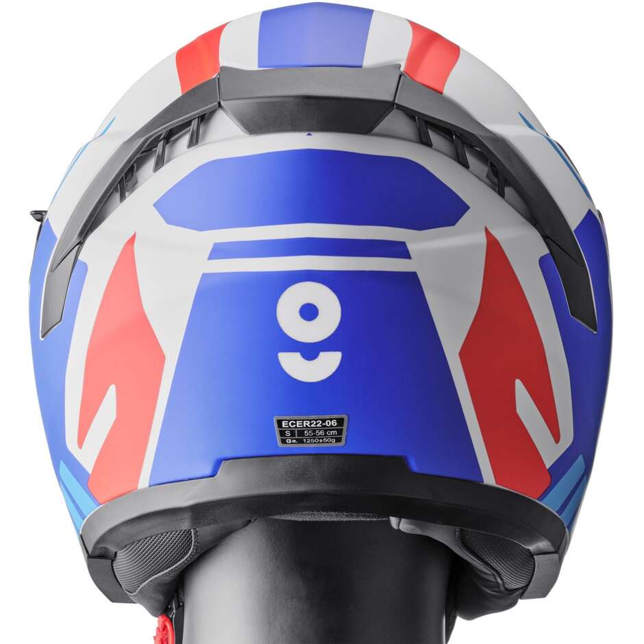 Gms Vectus Jet Motorcycle Helmet Matt Black Petrol Red
