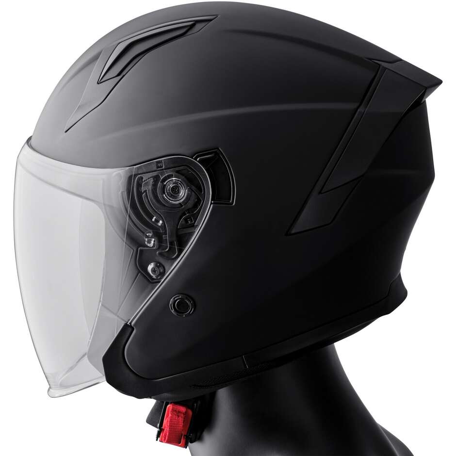 Gms Vectus Jet Motorradhelm Mattschwarz