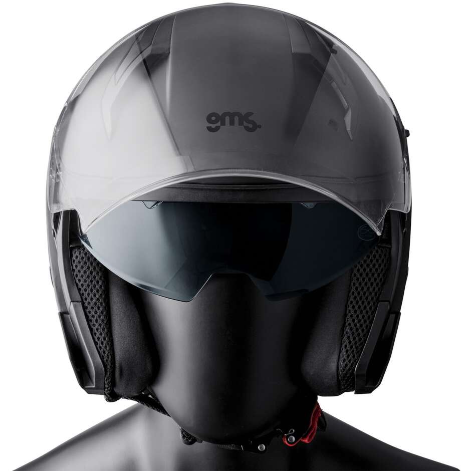 Gms Vectus Jet Motorradhelm Mattschwarz