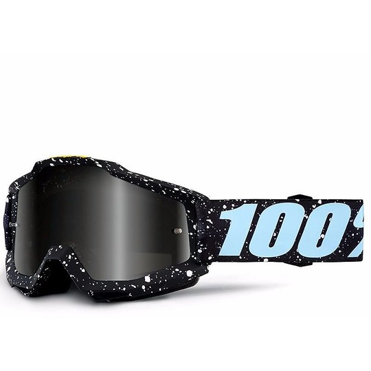 Goggles Moto Cross Enduro 100% ACCURI Milkyway lens Mirror Silver