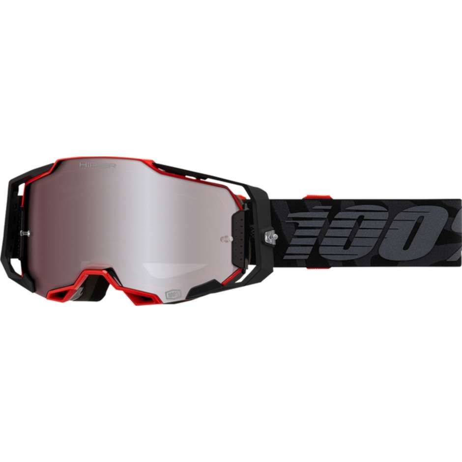 Goggles Moto Cross Enduro 100% ARMEGA Renen / HiPER Silver Lens
