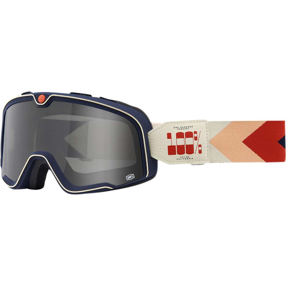 Goggles Moto Cross Enduro 100% BARSTOW Teluride Smoke Lens
